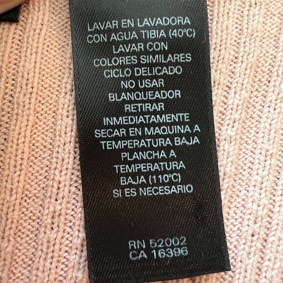 Axcess a Liz Clairborne company pink long sleeve sweater size L - Picture 7 of 7